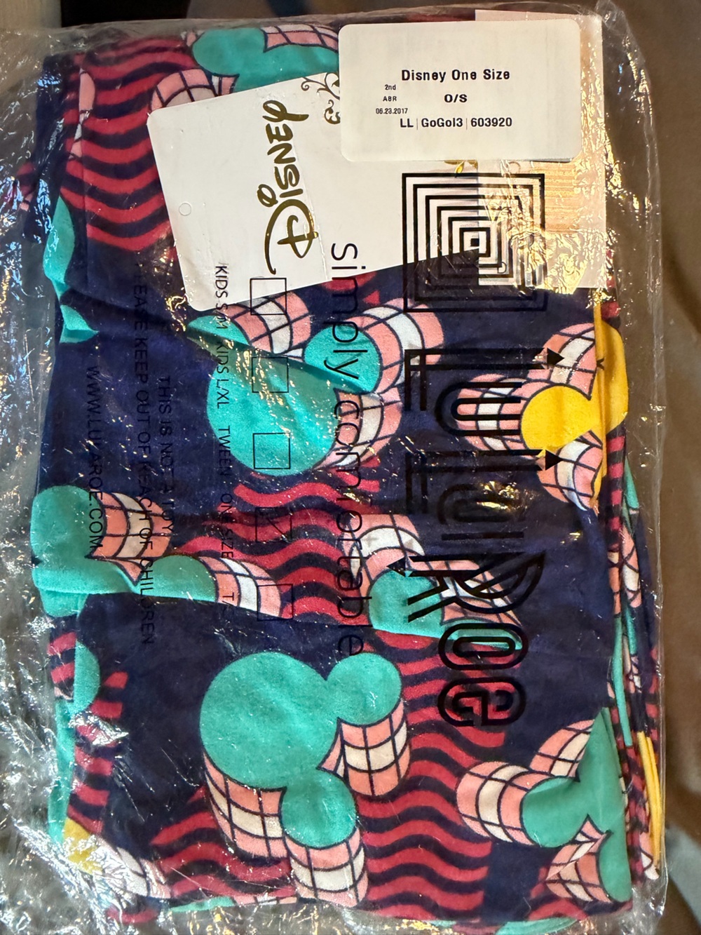 NWT LuLaRoe x Disney OS Mickey Mouse Soft n Stretchy Leggings (fits XS-L)